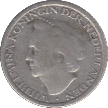 1948 SILVER 1/10 GULDEN NETHERLANDS - SILVER WORLD COINS - Cambridgeshire Coins