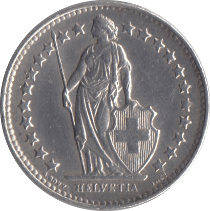 1948 SILVER 1/2 FRANC FRANCE - SILVER WORLD COINS - Cambridgeshire Coins