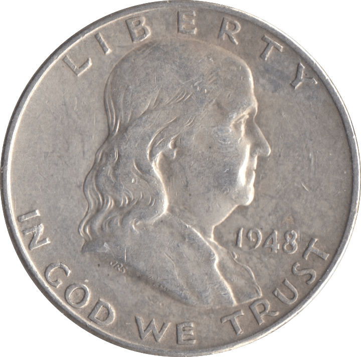 1948 SILVER HALF DOLLAR USA DENVER MINT - SILVER WORLD COINS - Cambridgeshire Coins