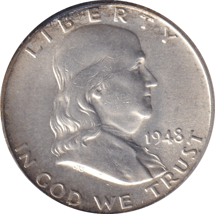 1948 SILVER HALF DOLLAR USA - Cambridgeshire Coins