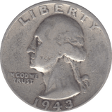 1948 SILVER QUARTER USA - SILVER WORLD COINS - Cambridgeshire Coins