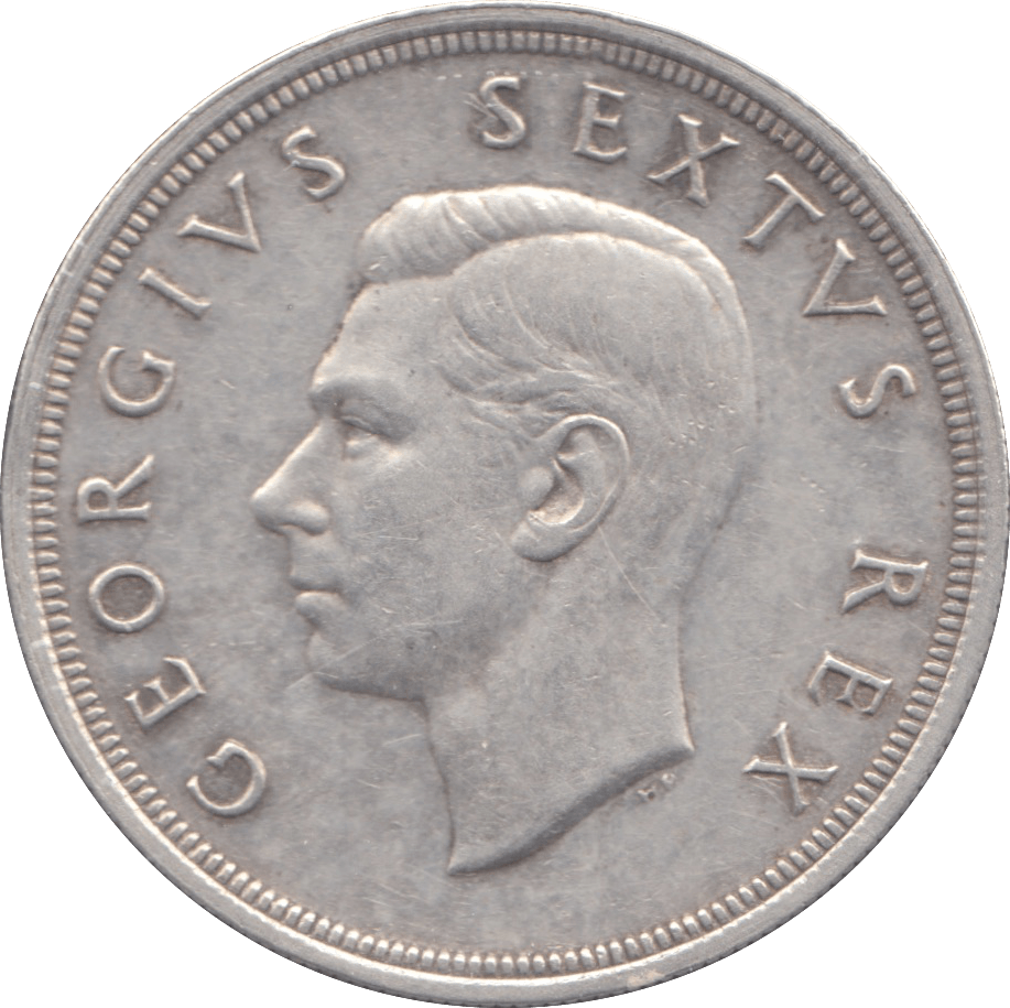 1948 SOUTH AFRICA SILVER 5 SHILLINGS - WORLD COINS - Cambridgeshire Coins