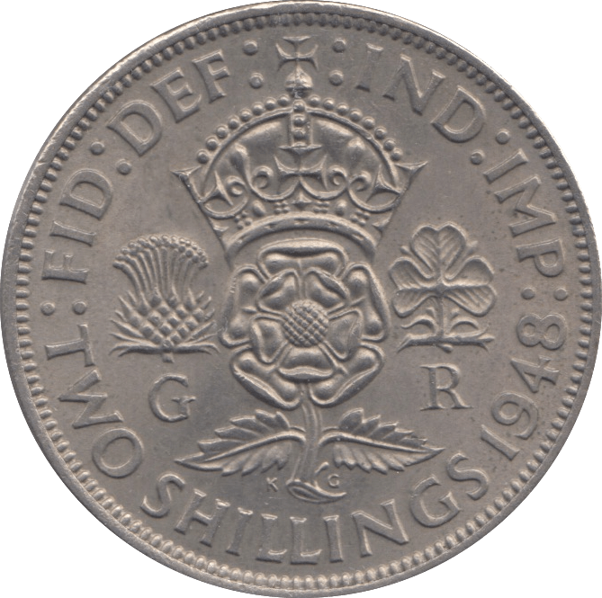 1948 TWO SHILLINGS ( AUNC ) - FLORIN - Cambridgeshire Coins