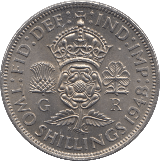1948 TWO SHILLINGS ( UNC ) - Two SHILLINGS - Cambridgeshire Coins