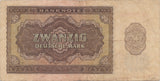 1948 Zwanzig deutsche mark banknote FM 3482998 REF 185 - World Banknotes - Cambridgeshire Coins