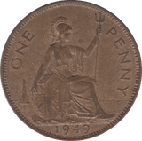 1949 1 PENNY ( AUNC ) 6 - Penny - Cambridgeshire Coins