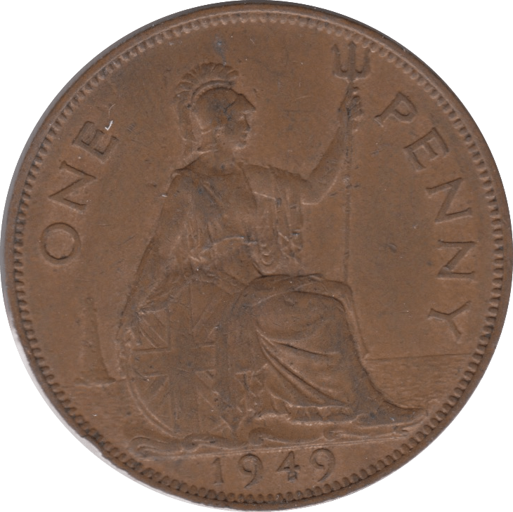 1949 1 PENNY ( EF ) 6 - Penny - Cambridgeshire Coins