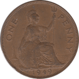 1949 1 PENNY ( EF ) 6 - Penny - Cambridgeshire Coins