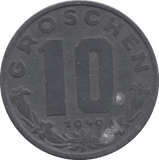1949 10 GROSCHEN AUSTRIA - WORLD COINS - Cambridgeshire Coins