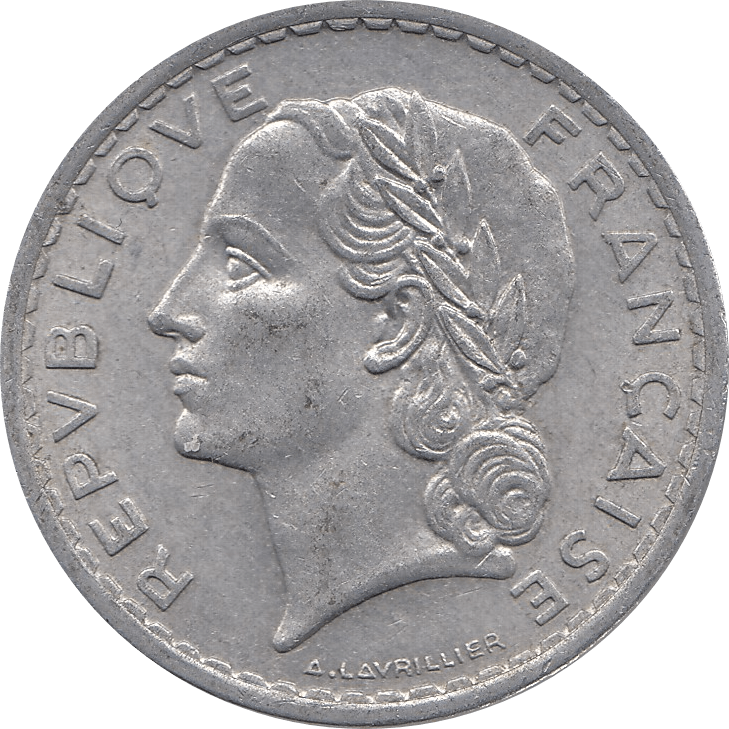 1949 5 FRANCS FRANCE - WORLD COINS - Cambridgeshire Coins