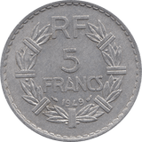 1949 5 FRANCS FRANCE - WORLD COINS - Cambridgeshire Coins