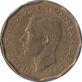 1949 BRASS THREEPENCE ( EF ) - Threepence - Cambridgeshire Coins