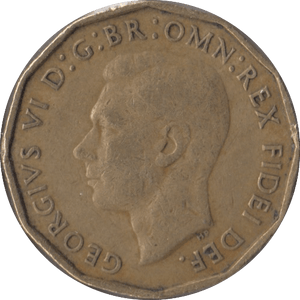 1949 BRASS THREEPENCE ( VF ) 2 - Threepence - Cambridgeshire Coins