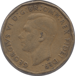 1949 BRASS THREEPENCE ( VF ) 9 - Threepence - Cambridgeshire Coins