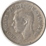 1949 CANADA SILVER 10 CENTS - SILVER WORLD COINS - Cambridgeshire Coins
