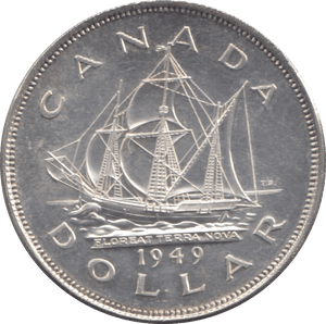 1949 CANADA SILVER ONE DOLLAR 8 - WORLD SILVER COINS - Cambridgeshire Coins