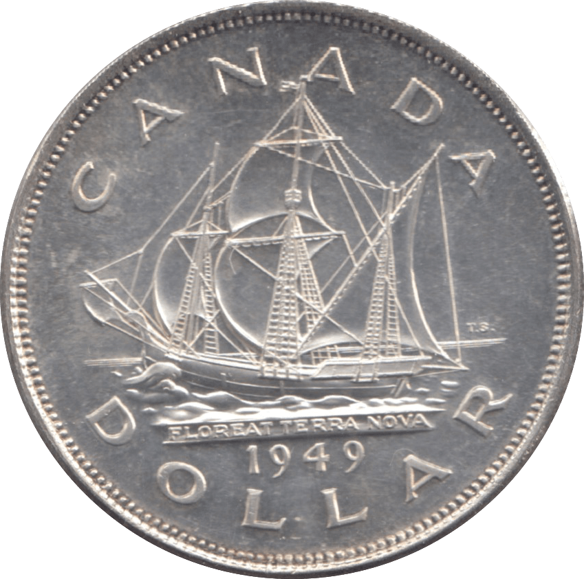 1949 CANADA SILVER ONE DOLLAR 8 - WORLD SILVER COINS - Cambridgeshire Coins