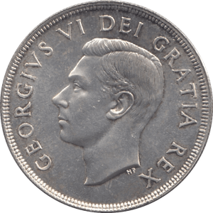 1949 CANADA SILVER ONE DOLLAR 8 - WORLD SILVER COINS - Cambridgeshire Coins