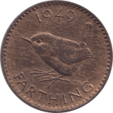 1949 FARTHING ( UNC ) B - Farthing - Cambridgeshire Coins