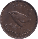 1949 FARTHING ( UNC ) - Farthing - Cambridgeshire Coins
