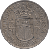 1949 HALF CROWN SOUTHERN RHODESIA - WORLD COINS - Cambridgeshire Coins