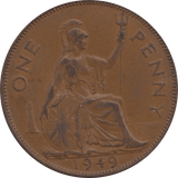 1949 PENNY 1 ( GVF ) 1 - Penny - Cambridgeshire Coins
