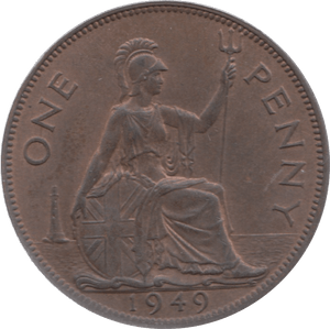 1949 PENNY 3 ( UNC ) - Penny - Cambridgeshire Coins
