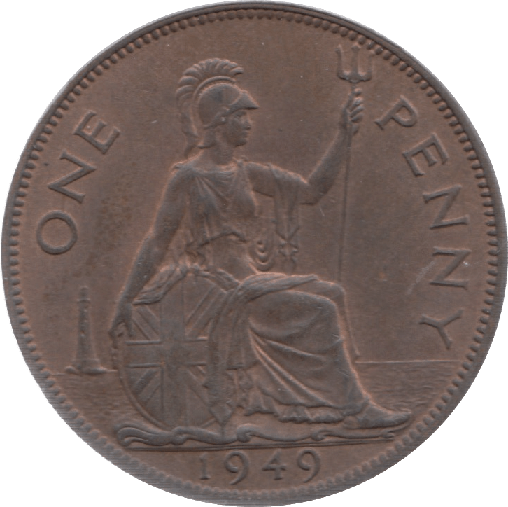 1949 PENNY 3 ( UNC ) - Penny - Cambridgeshire Coins
