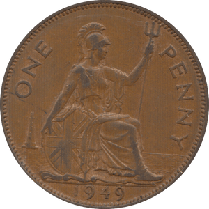 1949 PENNY ( EF ) 7 - Penny - Cambridgeshire Coins