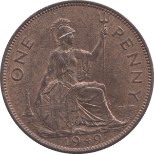 1949 PENNY ( UNC ) 10 - Penny - Cambridgeshire Coins