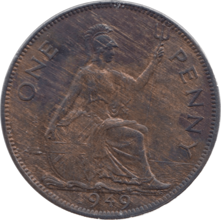 1949 PENNY ( UNC ) 26 - Penny - Cambridgeshire Coins