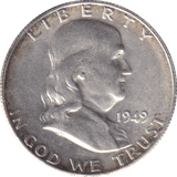 1949 SILVER HALF DOLLAR USA - Cambridgeshire Coins