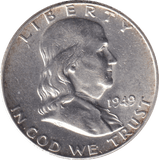 1949 SILVER HALF DOLLAR USA - Cambridgeshire Coins