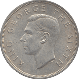 1949 SILVER ONE CROWN NEW ZEALAND - WORLD SILVER COINS - Cambridgeshire Coins
