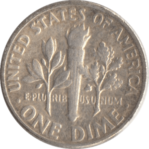 1949 SILVER ONE DIME USA - SILVER WORLD COINS - Cambridgeshire Coins