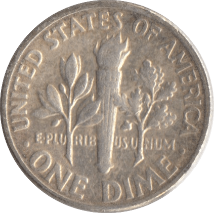 1949 SILVER ONE DIME USA - SILVER WORLD COINS - Cambridgeshire Coins