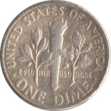1949 SILVER ONE DIME USA - SILVER WORLD COINS - Cambridgeshire Coins