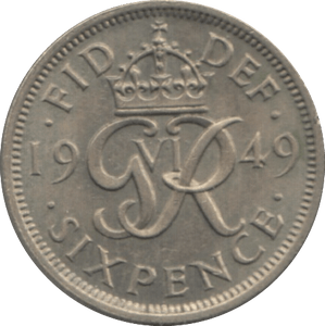 1949 SIXPENCE ( UNC ) 2 - Sixpence - Cambridgeshire Coins
