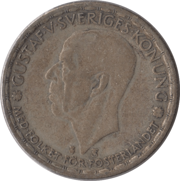 1949 SWEDEN SILVER ONE KRONE - SILVER WORLD COINS - Cambridgeshire Coins