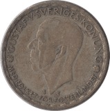 1949 SWEDEN SILVER ONE KRONE - SILVER WORLD COINS - Cambridgeshire Coins