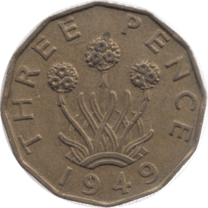 1949 THREEPENCE ( AUNC ) - Threepence - Cambridgeshire Coins
