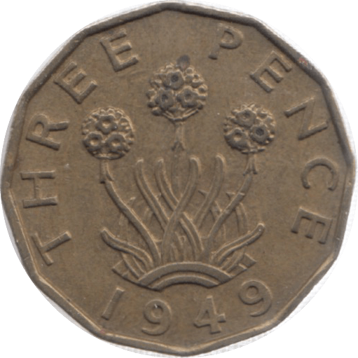 1949 THREEPENCE ( AUNC ) - Threepence - Cambridgeshire Coins