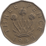 1949 THREEPENCE ( AUNC ) - Threepence - Cambridgeshire Coins