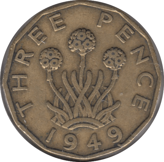 1949 THREEPENCE ( FINE ) 11 - Cambridgeshire Coins