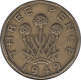 1949 THREEPENCE ( FINE ) 11 - Cambridgeshire Coins