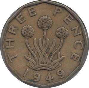 1949 THREEPENCE ( GF ) 3 - Threepence - Cambridgeshire Coins