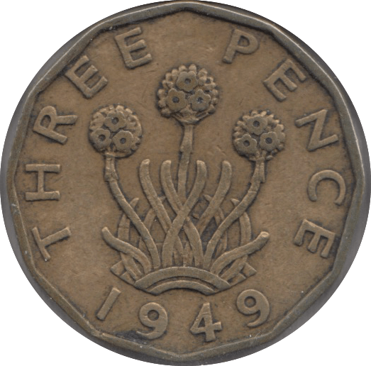 1949 THREEPENCE ( GF ) 3 - Threepence - Cambridgeshire Coins