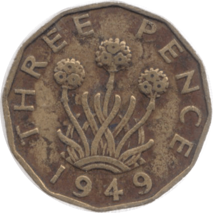 1949 THREEPENCE ( GF ) REF 1 - Threepence - Cambridgeshire Coins
