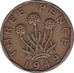 1949 THREEPENCE ( GF ) - Threepence - Cambridgeshire Coins