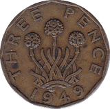 1949 THREEPENCE ( VF ) B - Threepence - Cambridgeshire Coins